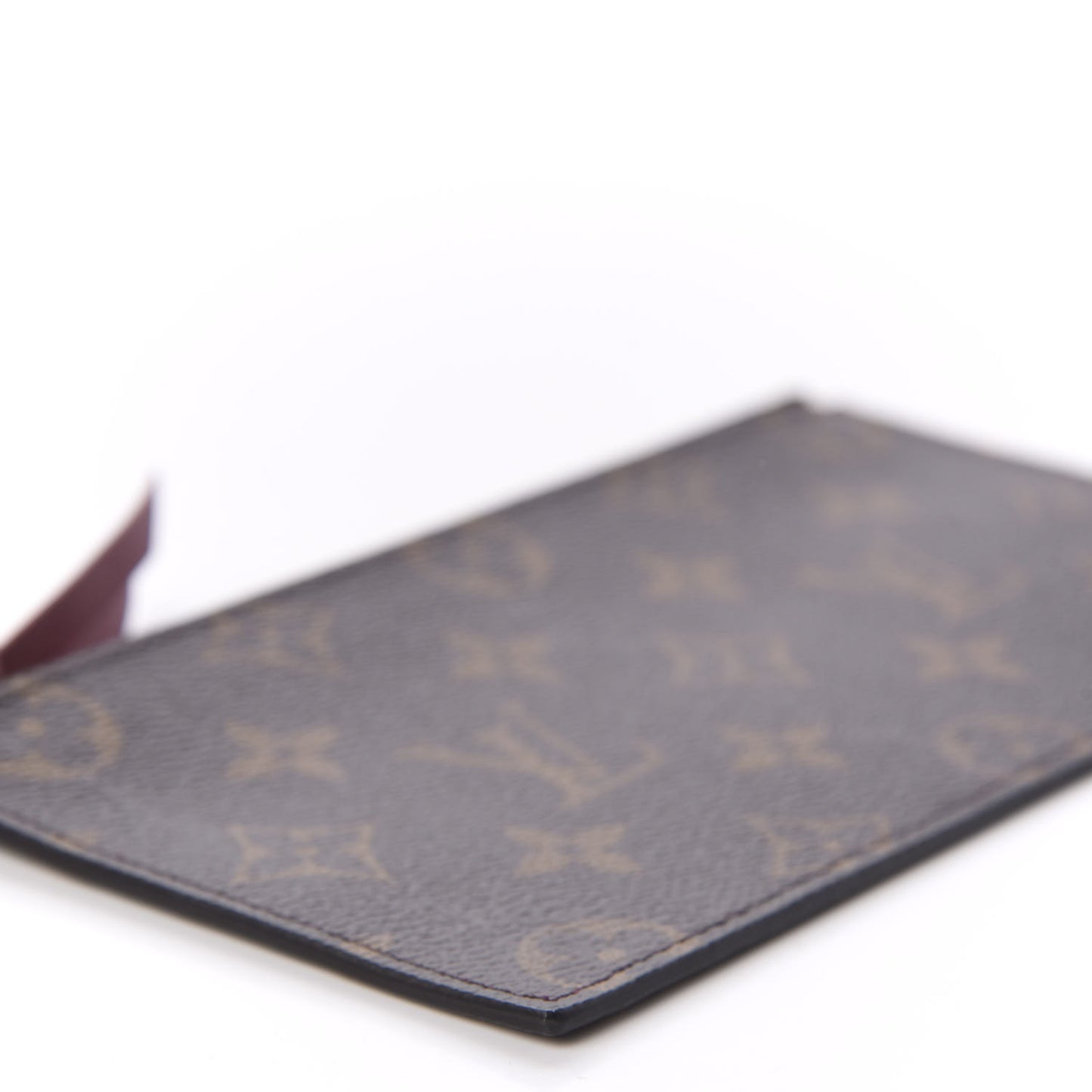 Monogram Felicie Chain Wallet Zippered Insert Fuchsia