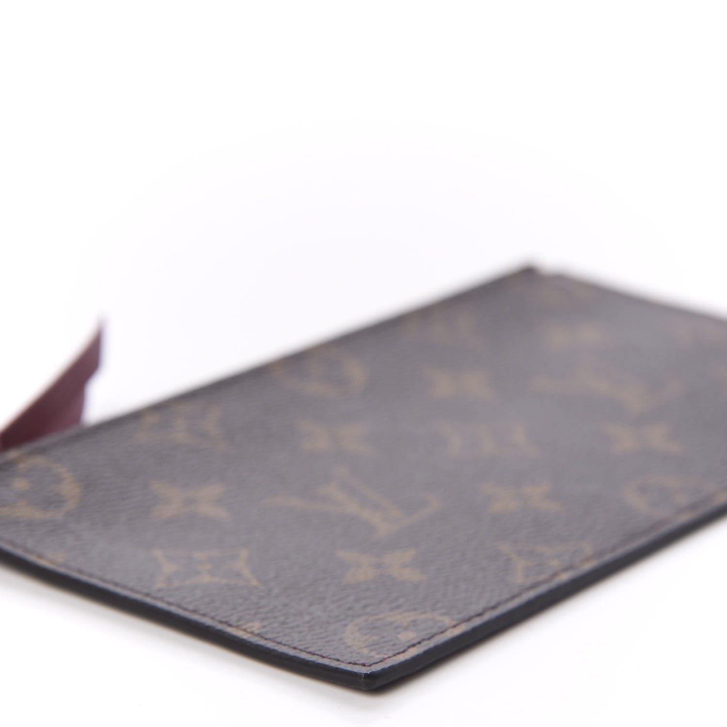 Louis Vuitton Monogram Felicie Chain Wallet Zippered Insert Fuchsia 5 of 7