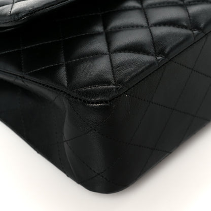 Chanel Lambskin Quilted Medium Double Flap Black 10 of 11