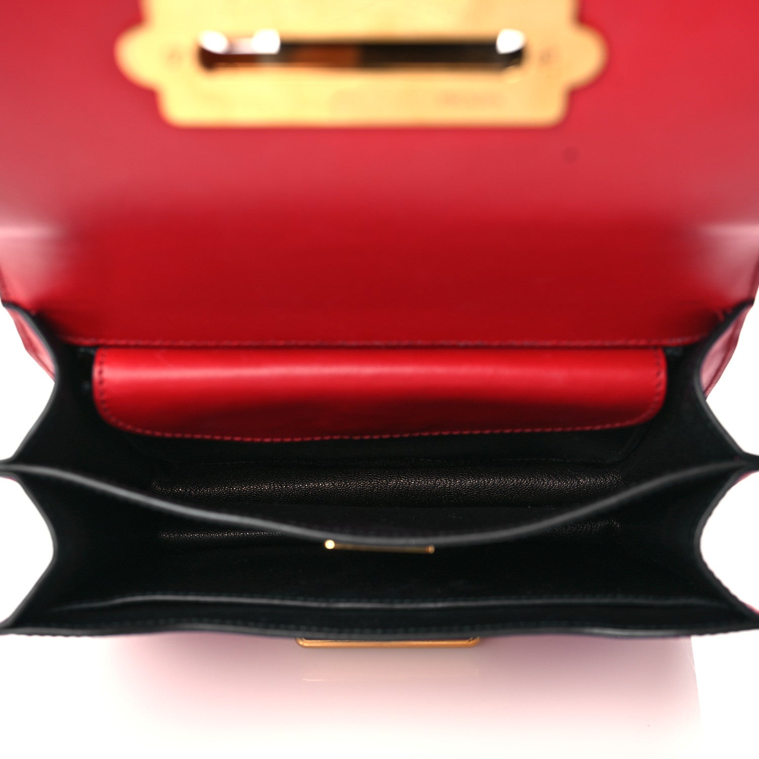 Prada City Calfskin Saffiano Cahier Bag Fuoco Black 5 of 9