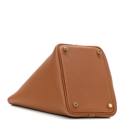 Hermes Taurillon Clemence Picotin Lock 18 PM Gold 4 of 9
