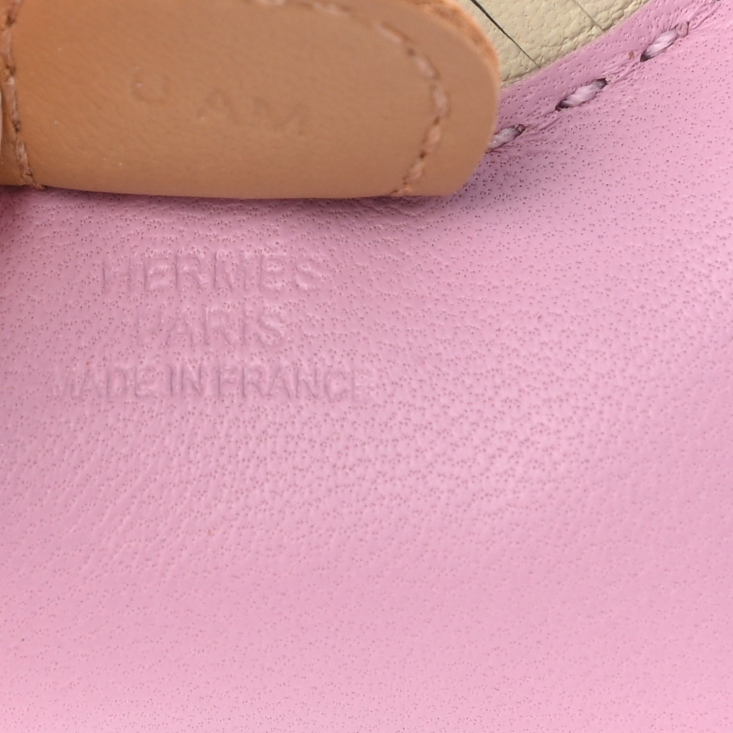 Milo Lambskin Grigri Rodeo Horse Bag Charm PM Mauve Sylvestre Craie Chai
