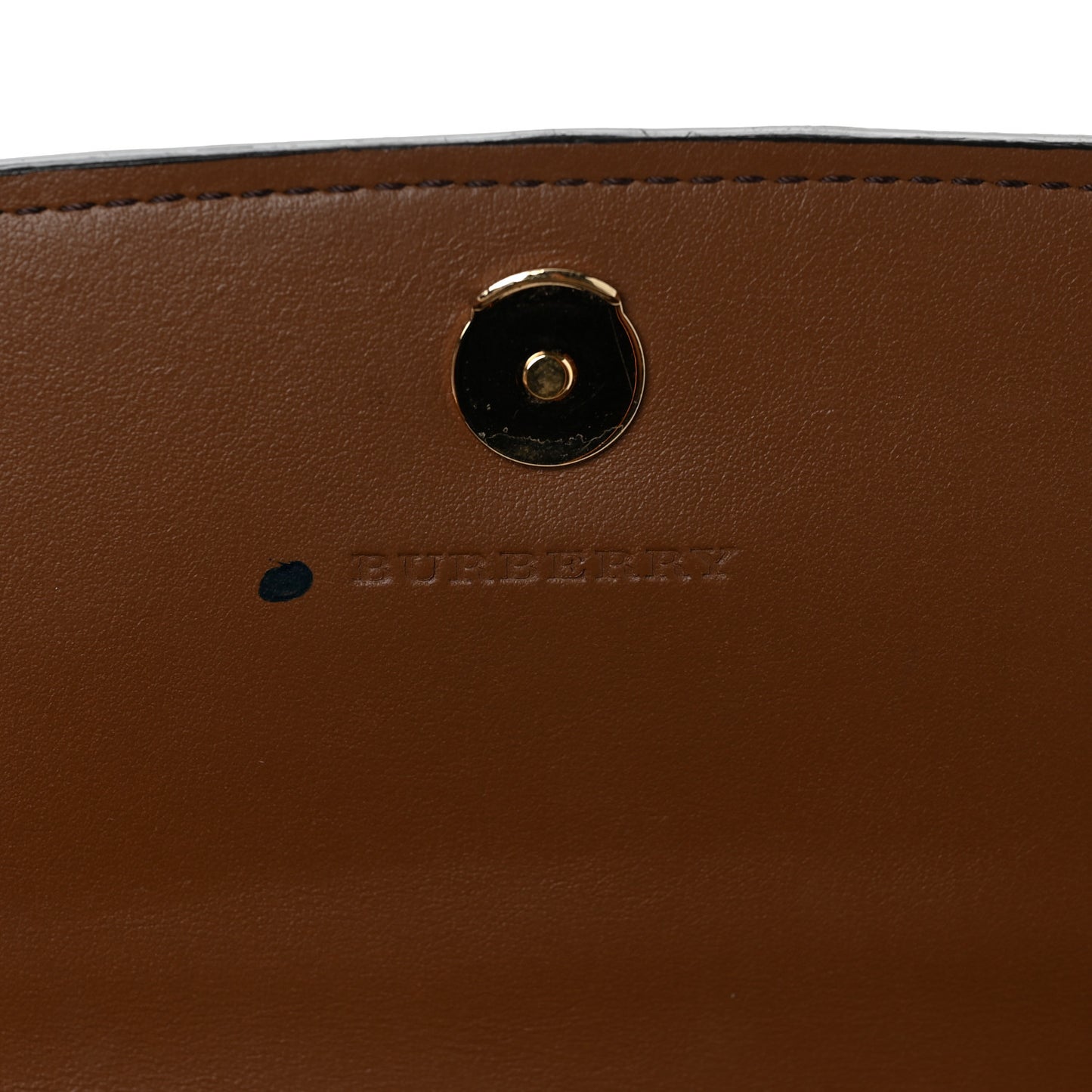 Derby Calfskin House Check Henley Wallet On Chain Tan