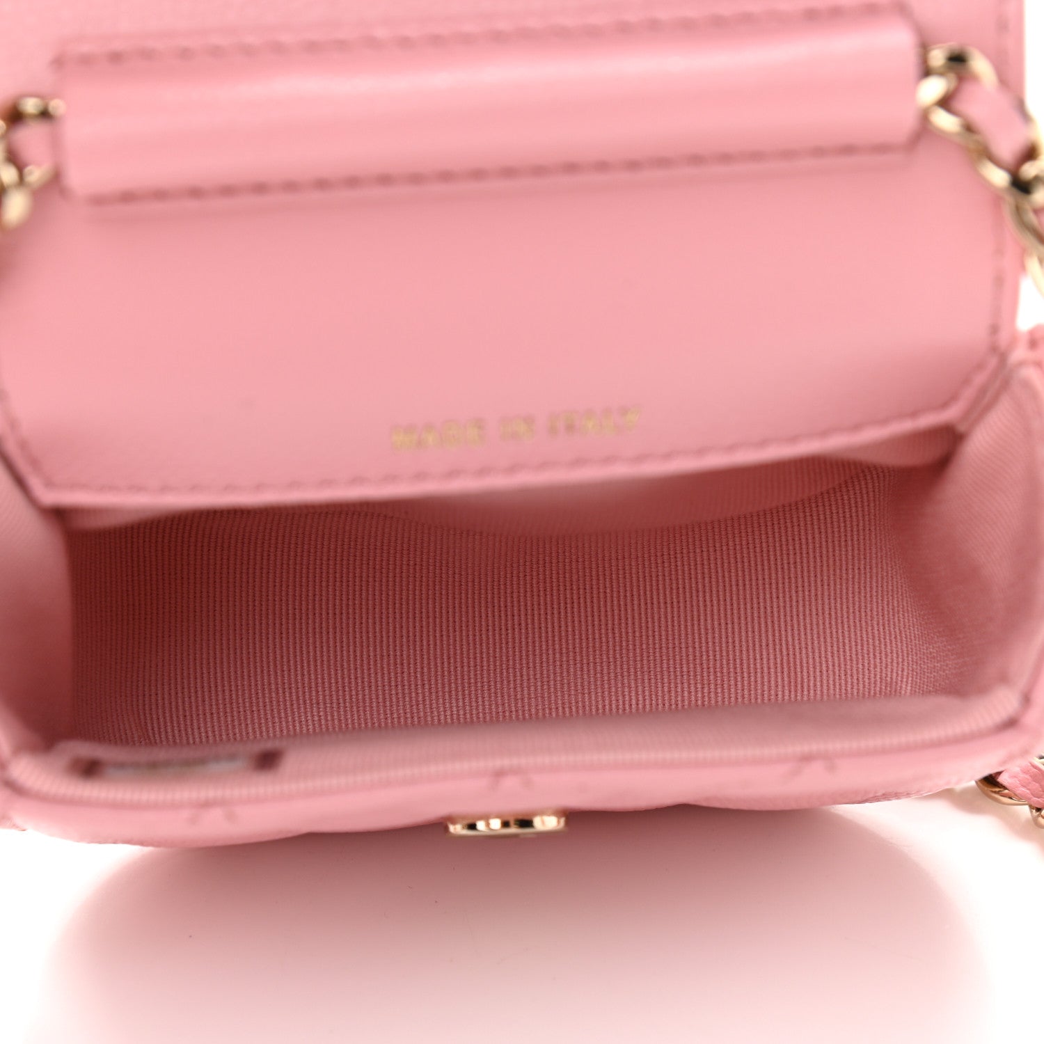 Chanel Caviar Quilted Mini Clutch With Chain Pink 5 of 12