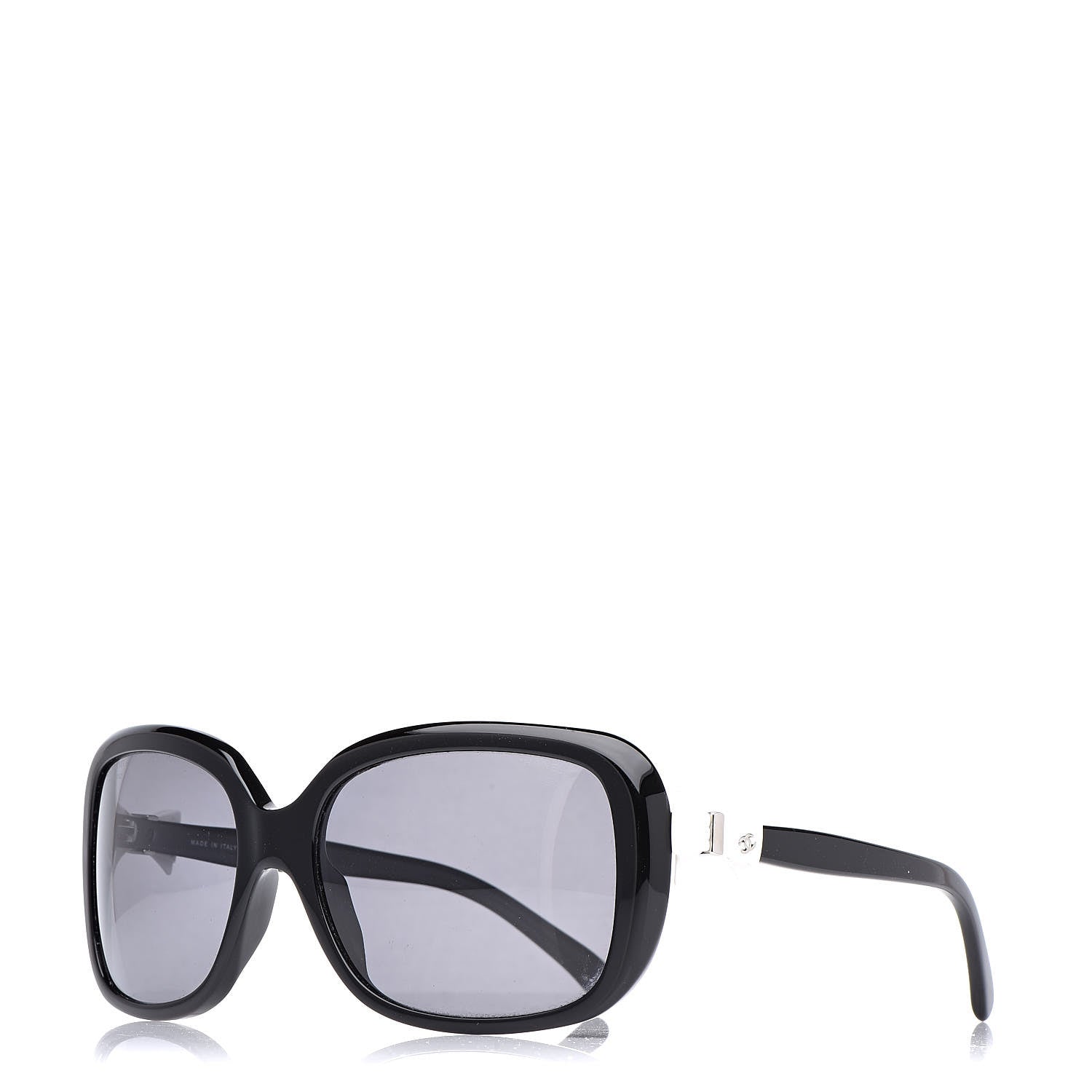 Chanel CC Bow Sunglasses 5171 Black White 1 of 7
