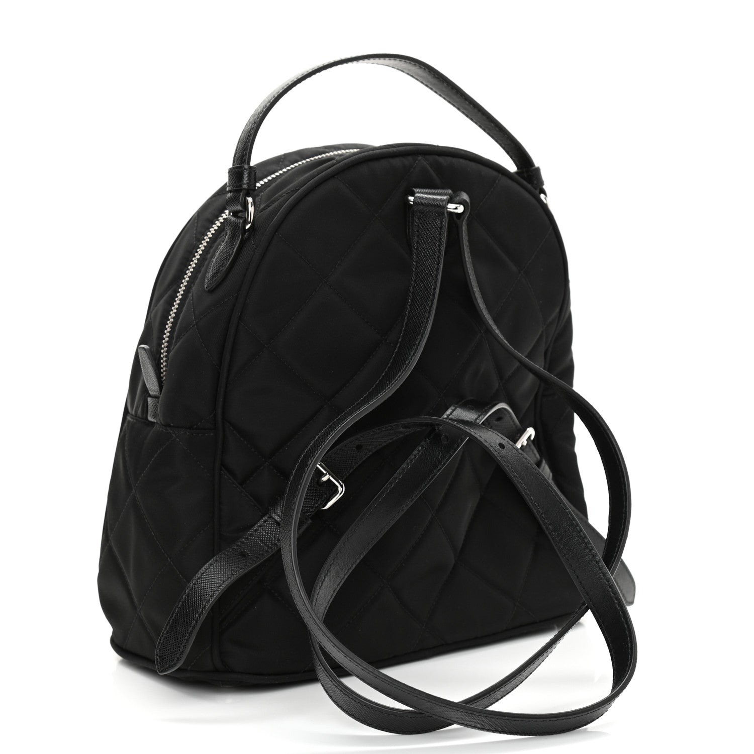 Prada Nylon Tessuto Impuntu Quilted Backpack Black 3 of 7