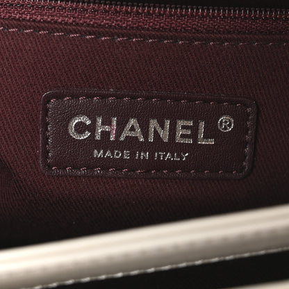 Chanel Glazed Calfskin Medium Perfect Edge Flap White 6 of 10