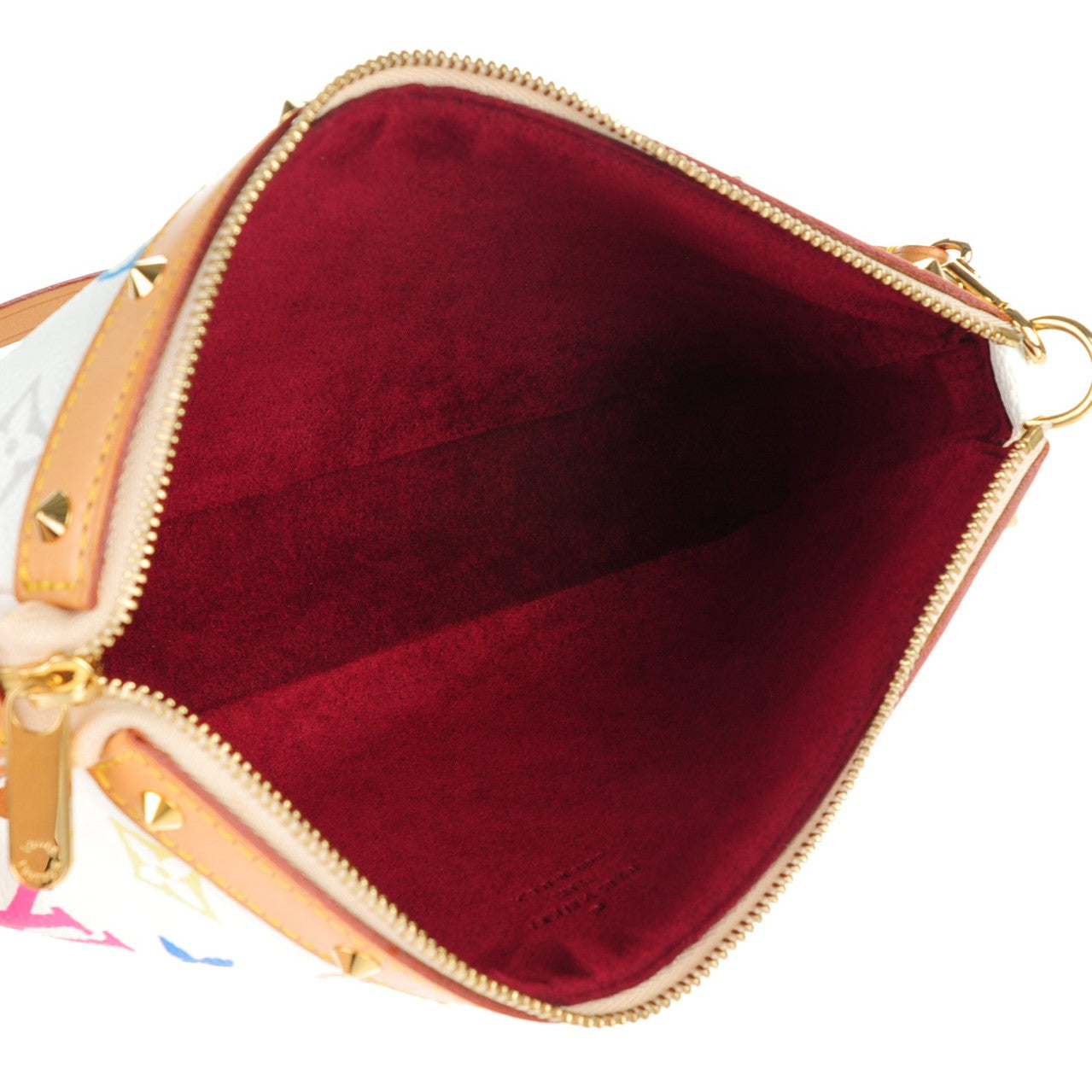 Monogram Multicolor Pochette Accessories White