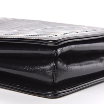 Chanel Glazed Calfskin Quilted Medium Korean Garden Flap Black 10 of 12