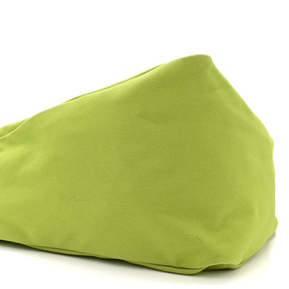 Prada Canapa Logo Embossed Large Triangle Shoulder Bag Felce 10 of 13