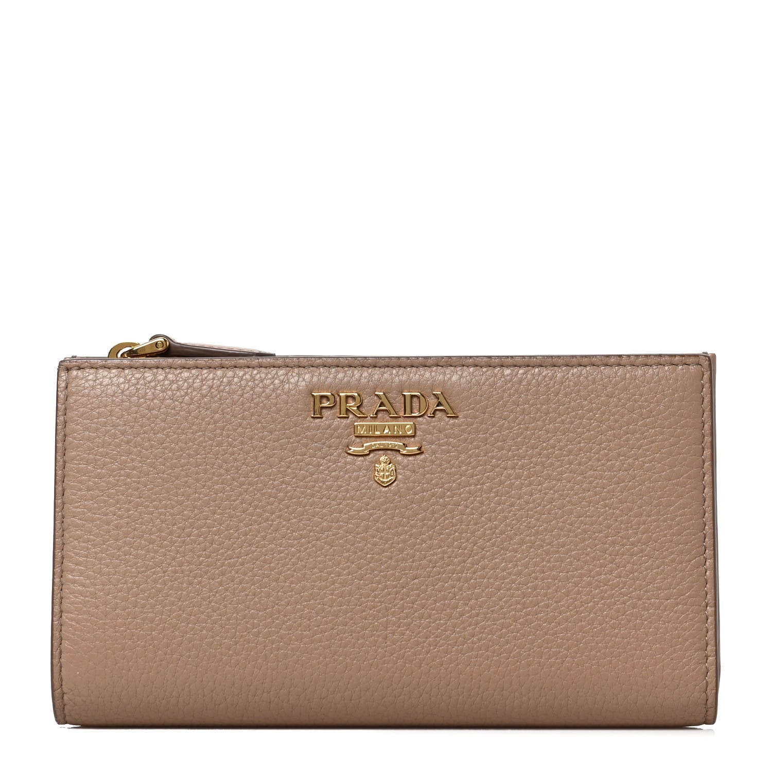 Prada Vitello Daino Zip Wallet Cammeo 1 of 7