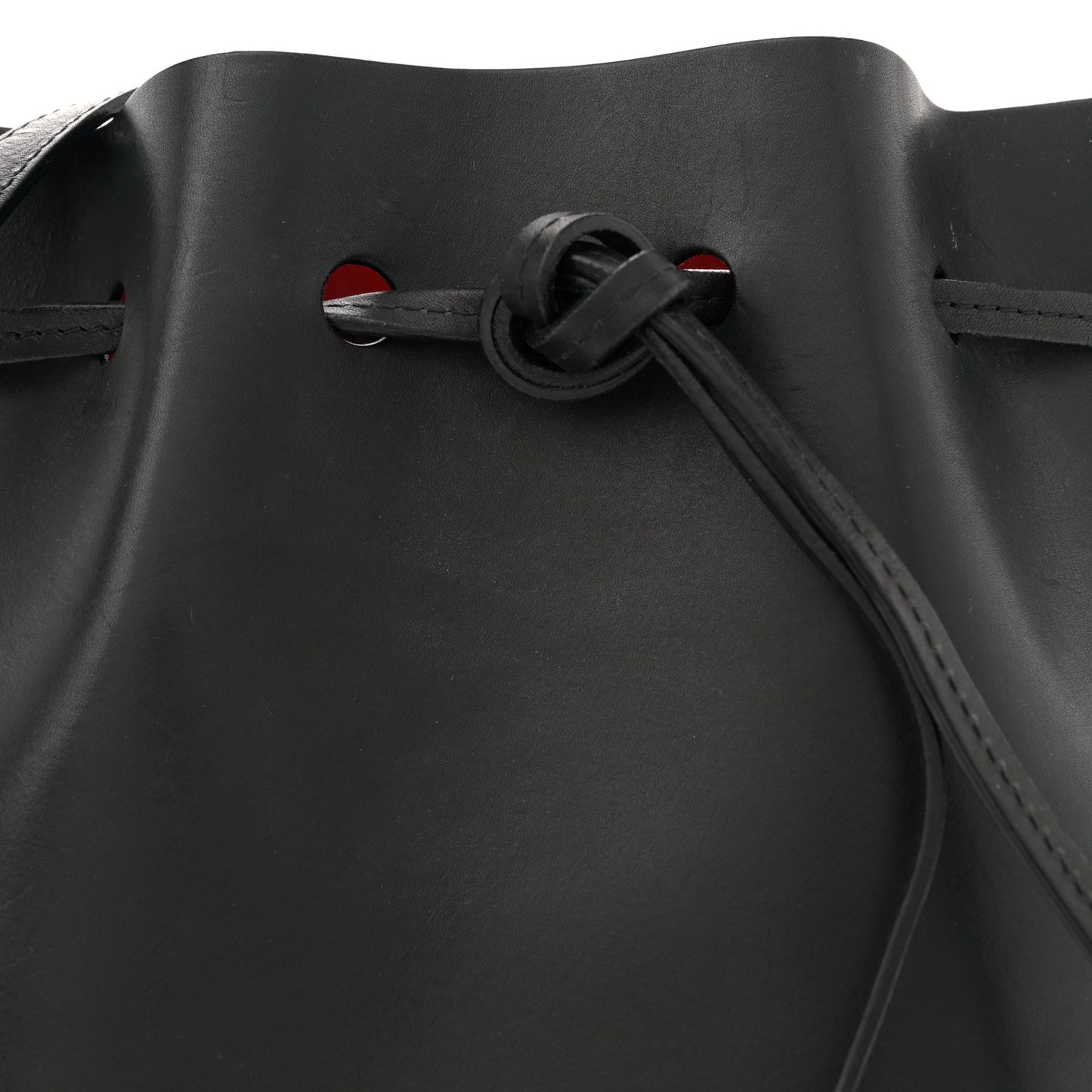 Calfskin Bucket Bag Black Flamma
