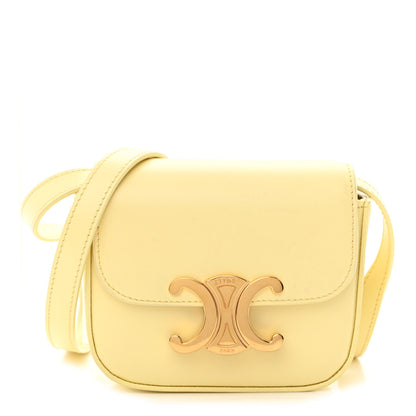 Celine Shiny Calfskin Mini Triomphe Pollen 1 of 11