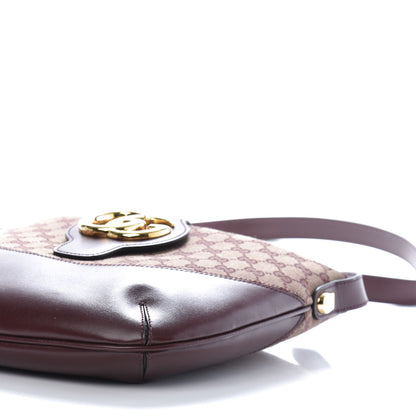 Gucci GG Monogram Calfskin Medium Arli Shoulder Bag Sahara Rubino Chardonnay 7 of 11