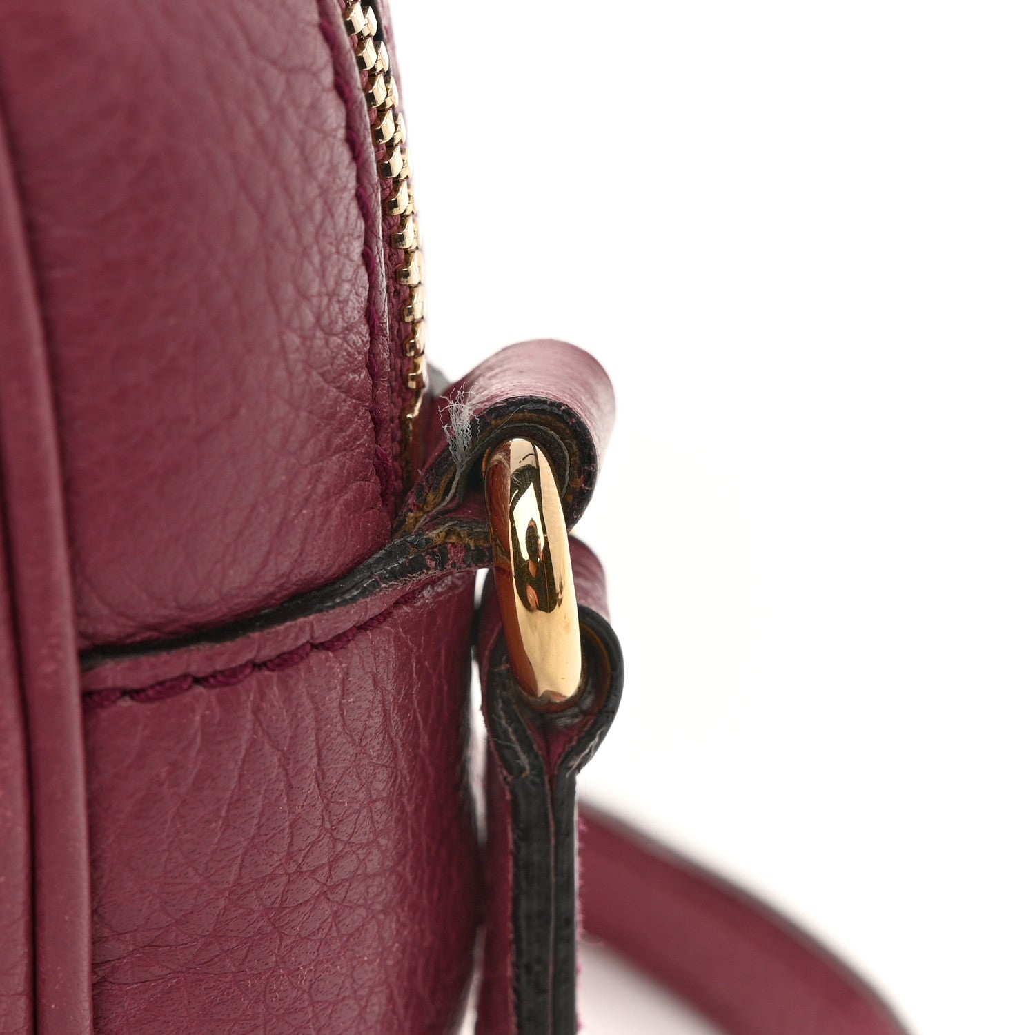 Gucci Pebbled Calfskin Small Soho Disco Bag Peonia Flower 12 of 14