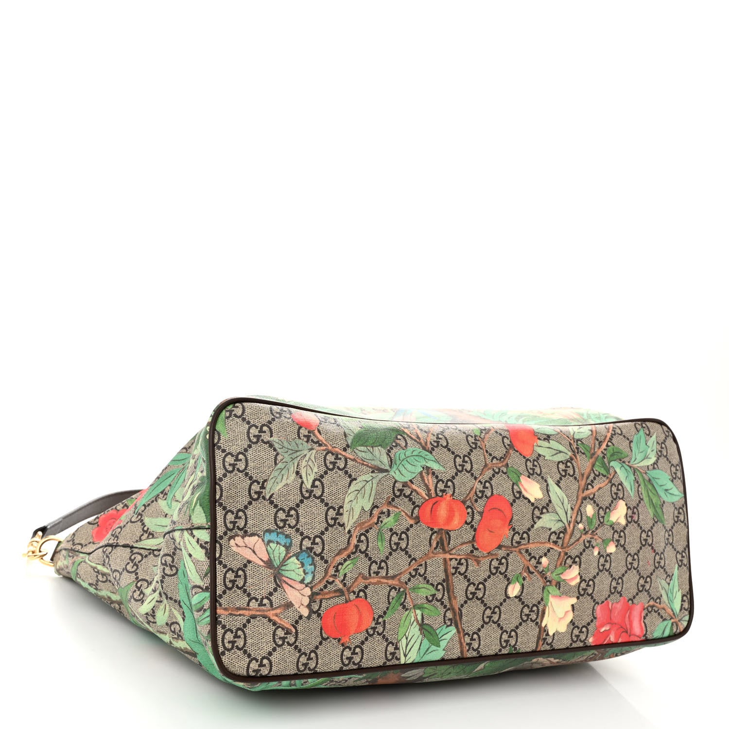 Gucci Soft GG Supreme Monogram Tian Medium Crossbody Tote Beige Multicolor New Acero 4 of 10