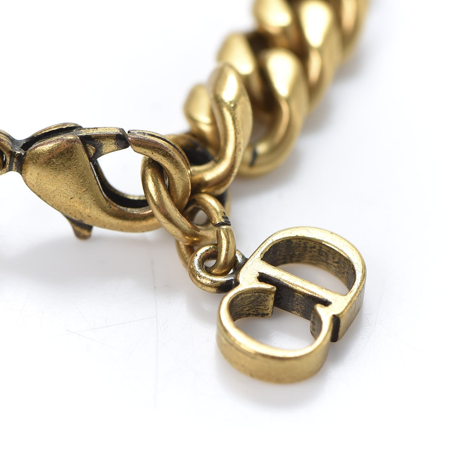 Christian Dior Metal J'Adior Star Chain Bracelet Aged Gold 3 of 4
