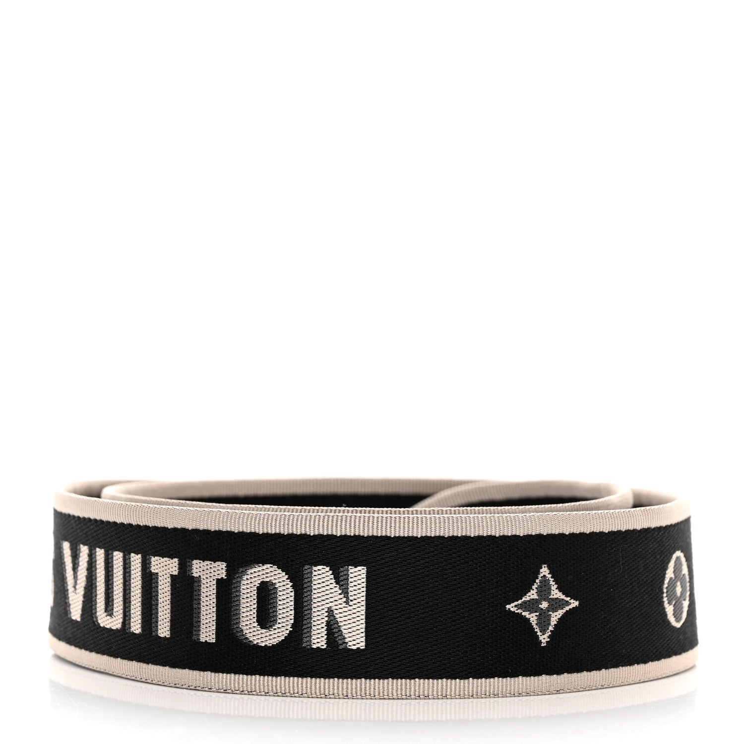 Louis Vuitton Jacquard Diane Shoulder Strap Black Ivory 2 of 3