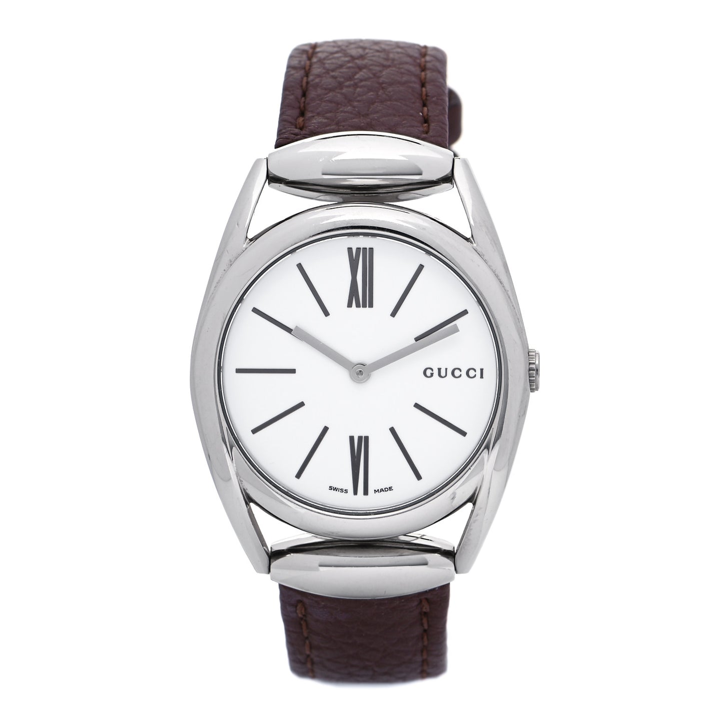 Stainless Steel Calfskin 34mm Horsebit Quartz Watch