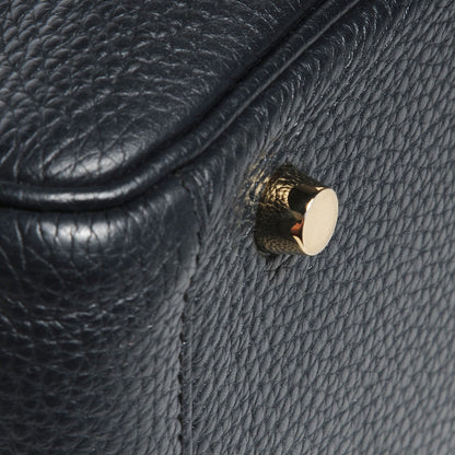 Hermes Taurillon Clemence Lindy 30 Bleu Ocean 14 of 18
