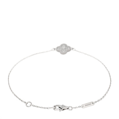 Van Cleef & Arpels 18K White Gold Diamond Sweet Alhambra Bracelet 2 of 4
