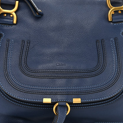Chloe Calfskin Medium Marcie Satchel Royal Navy 13 of 20