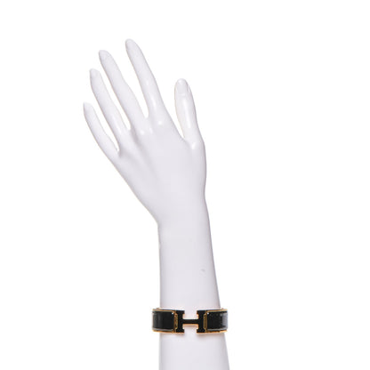 Hermes Enamel Wide Clic Clac H Bracelet PM Black 2 of 4