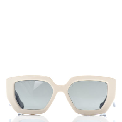 Gucci Square Frame Sunglasses GG0630S Black Ivory 2 of 6