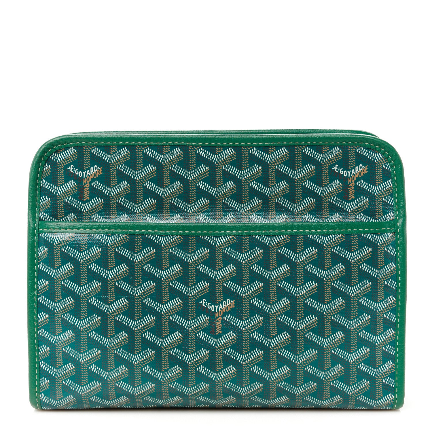 Goyard Goyardine Jouvence Toiletry Pouch MM Green 1 of 10