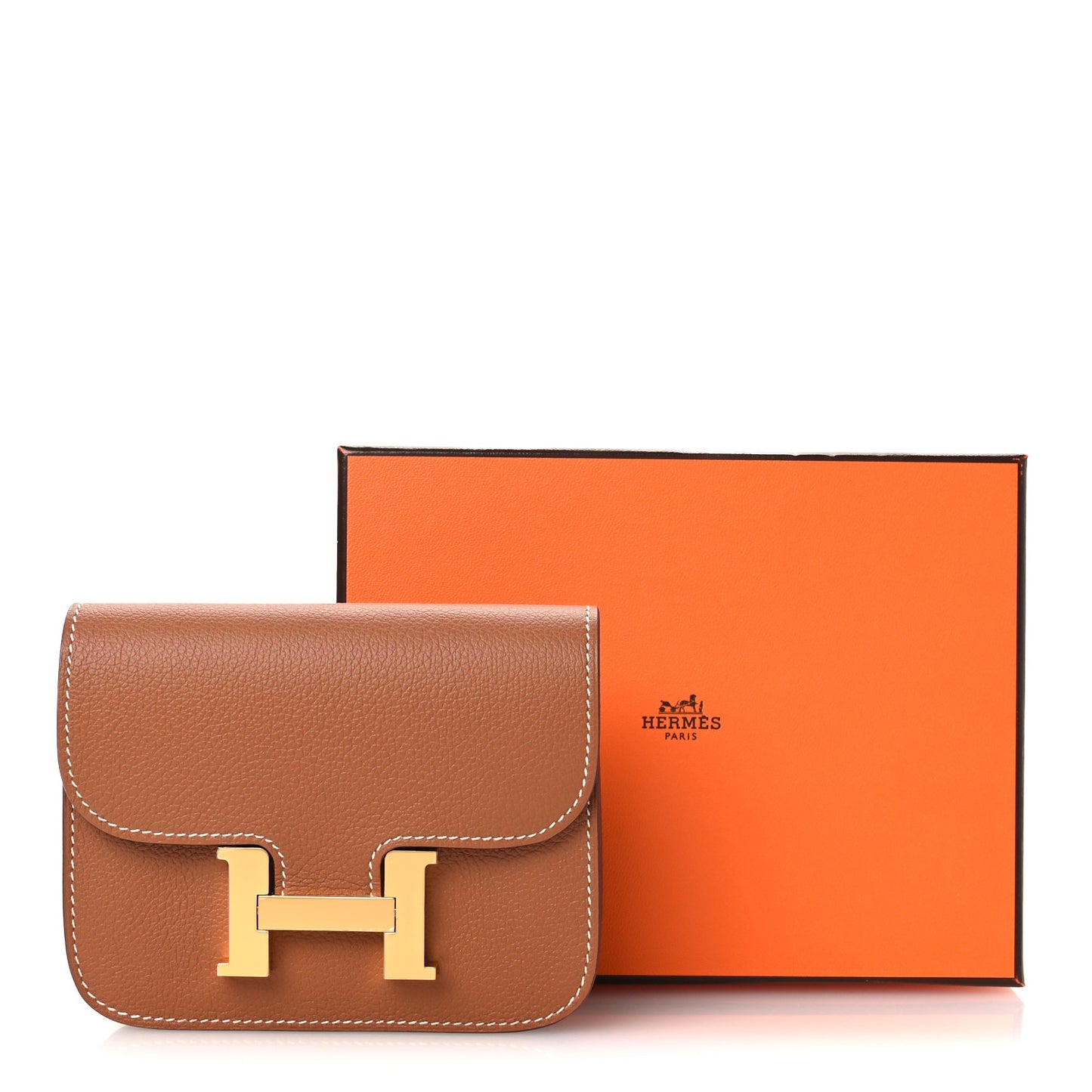 Evercolor Bi-Color Constance Slim Wallet Gold Lime
