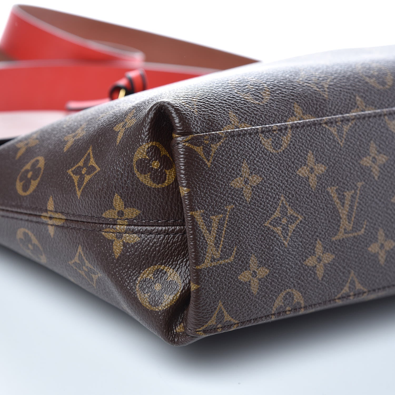 Louis Vuitton Monogram Tuileries Besace Caramel Rouge 8 of 13