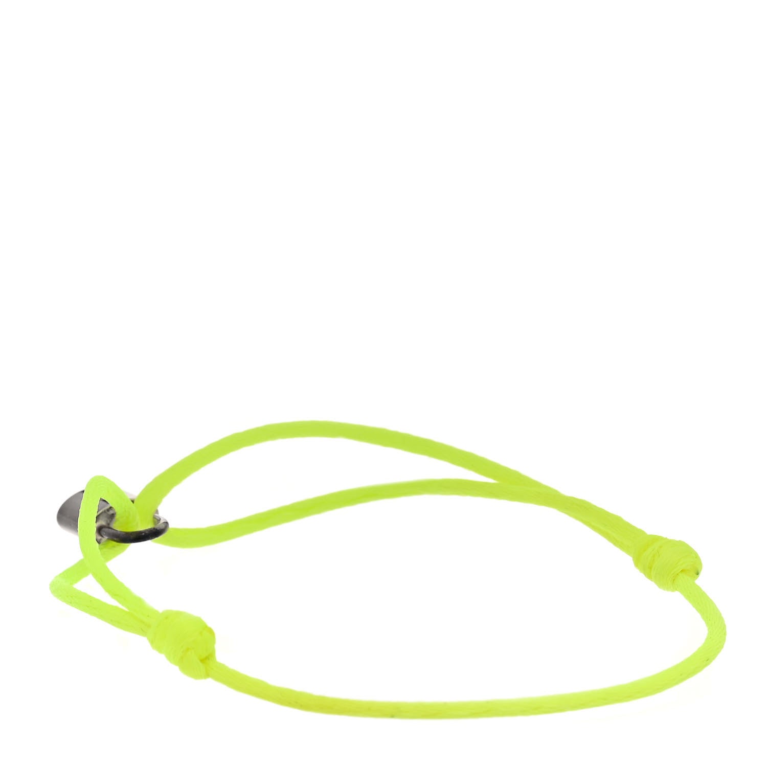 Louis Vuitton X UNICEF Sterling Silver Lockit Bracelet Neon Yellow 2 of 5