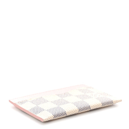 Louis Vuitton Damier Azur Daily Card Holder Rose Ballerine 4 of 8