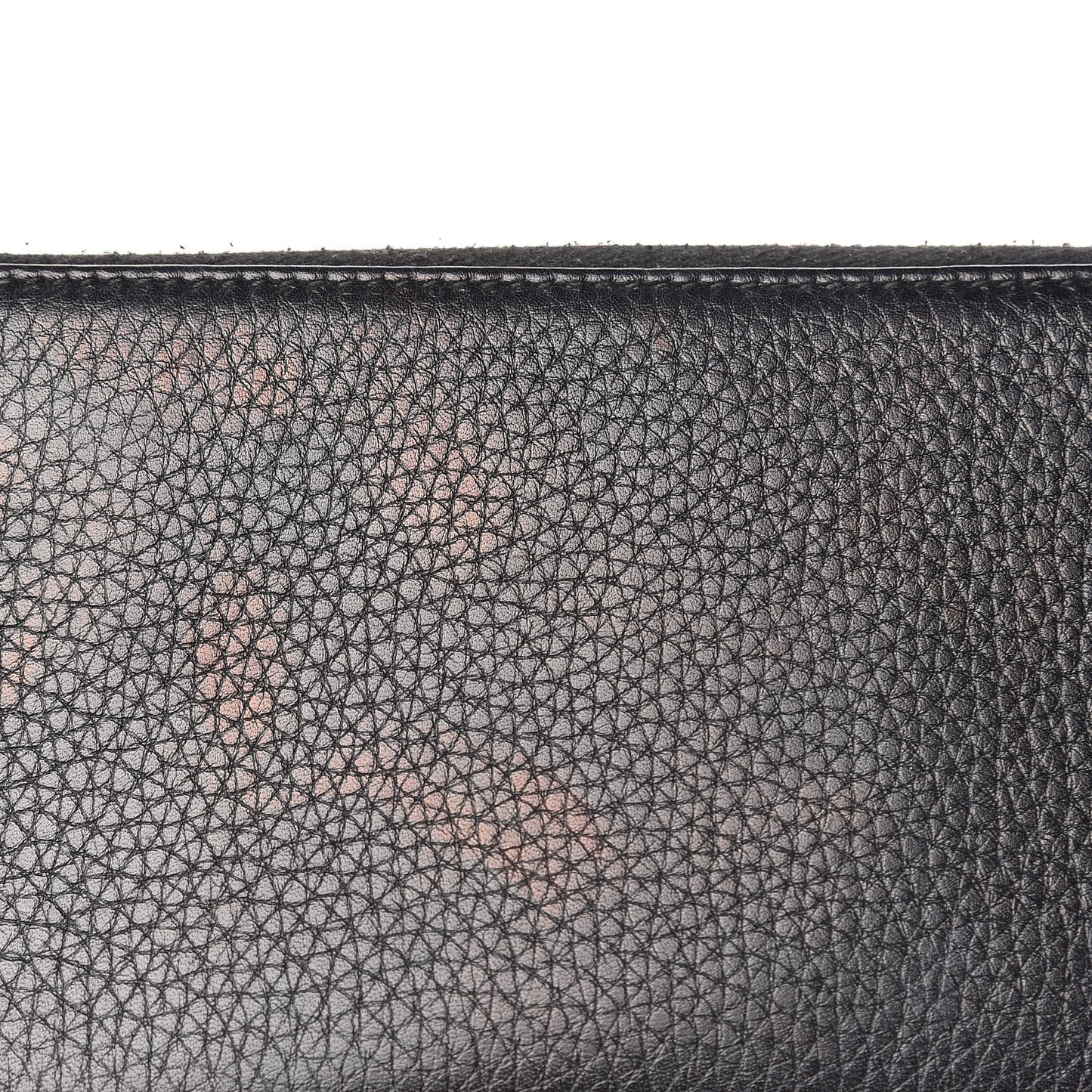 Pebbled Calfskin Studded Soho Zip Around Wallet Black