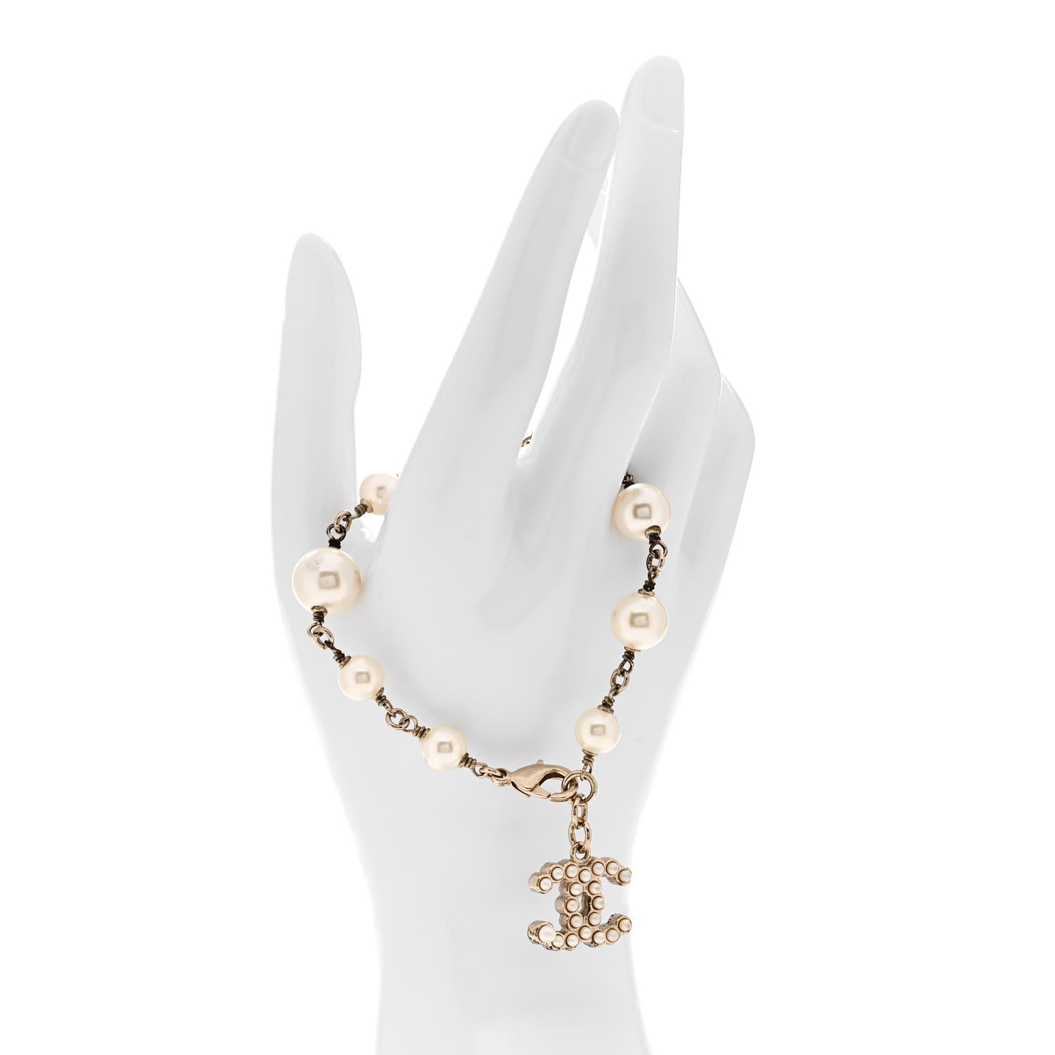 Chanel Pearl CC Bracelet Gold 2 of 5