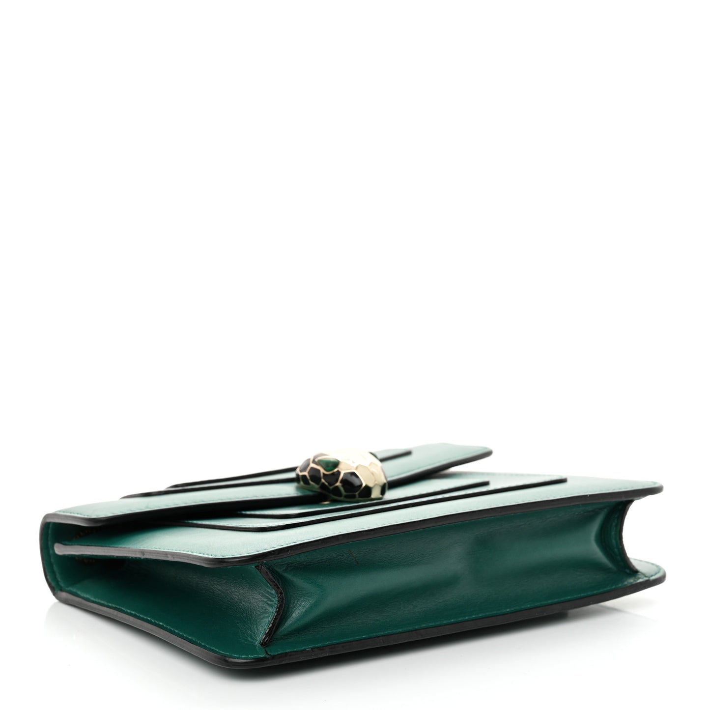 Calfskin Small Serpenti Forever Snake Strap Crossbody Bag Emerald Green