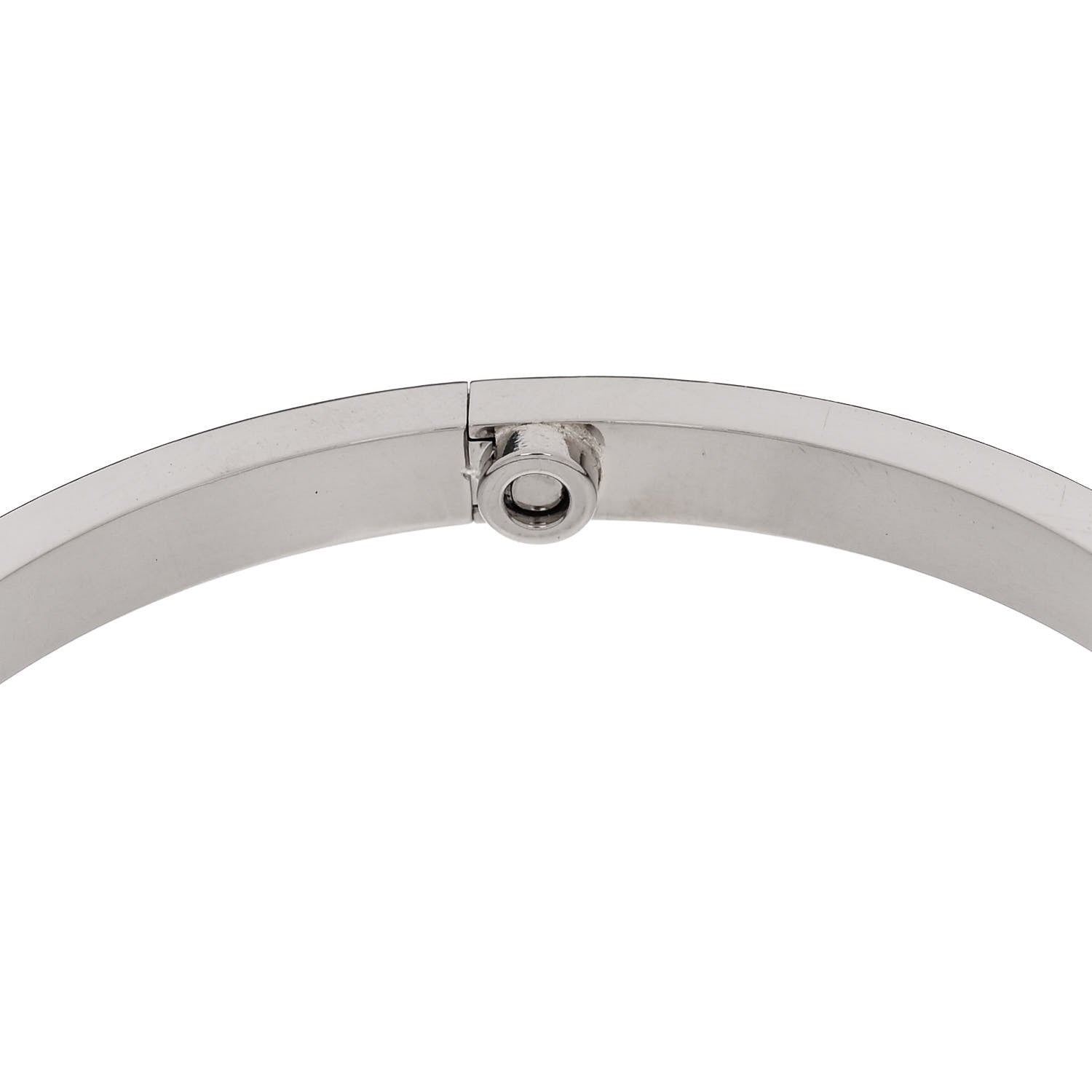 Cartier 18K White Gold Small LOVE Bracelet 16 7 of 8