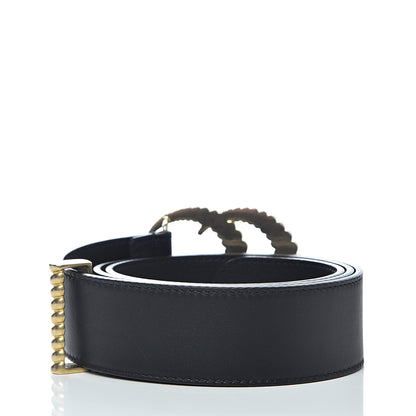 Gucci Moon Calfskin Torchon Double G 40mm Belt 85 34 Black 3 of 6