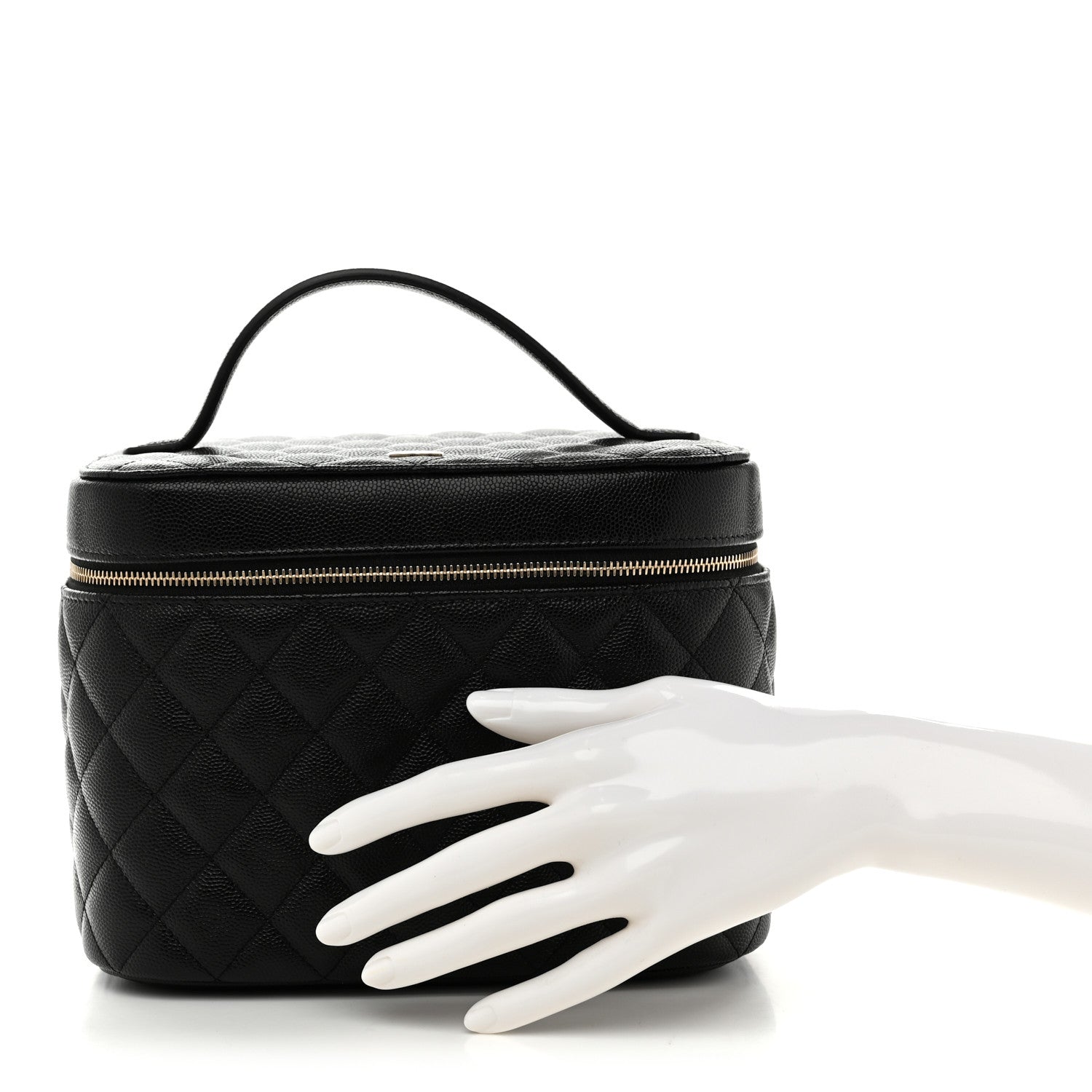 Chanel Caviar Quilted Vanity Pouch Black 2 of 7