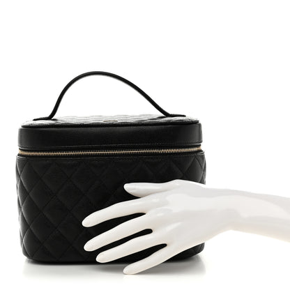 Chanel Caviar Quilted Vanity Pouch Black 2 of 7