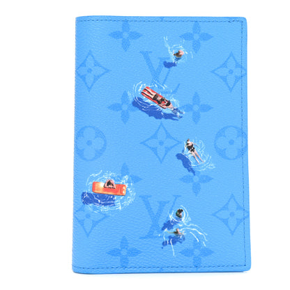 Louis Vuitton Monogram Sports Passport Cover Pool Blue 1 of 7