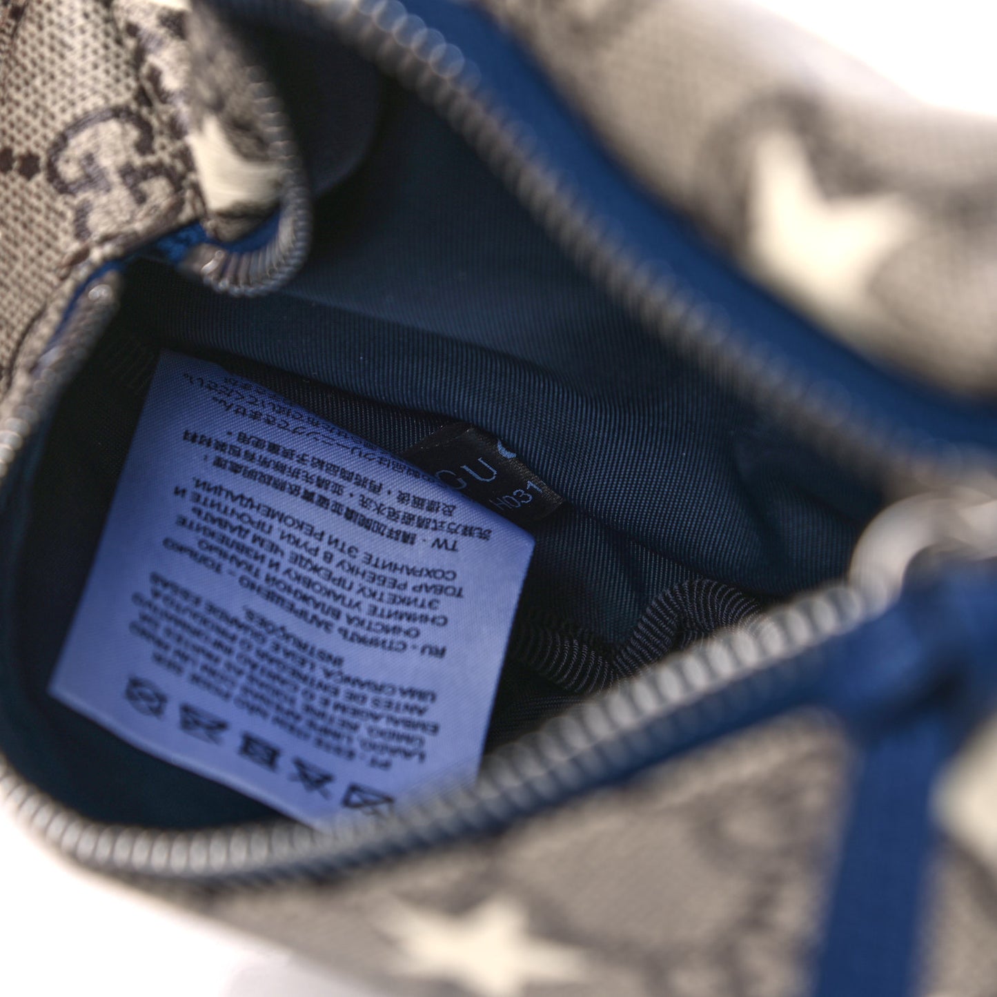 GG Supreme Monogram Stars Childrens Belt Bag