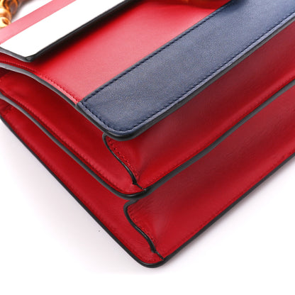 Gucci Calfskin Bamboo Web Medium Dionysus Top Handle Bag Red White Blue 11 of 16