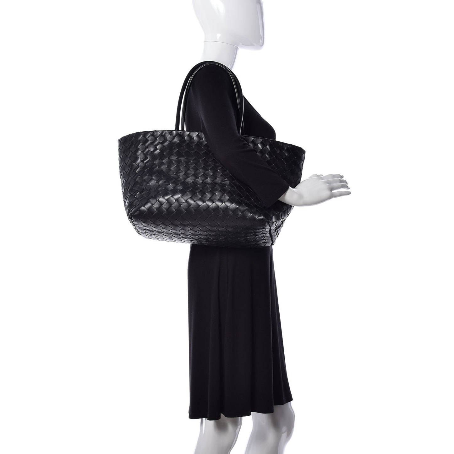 Nappa Intrecciato Tote Bag Black