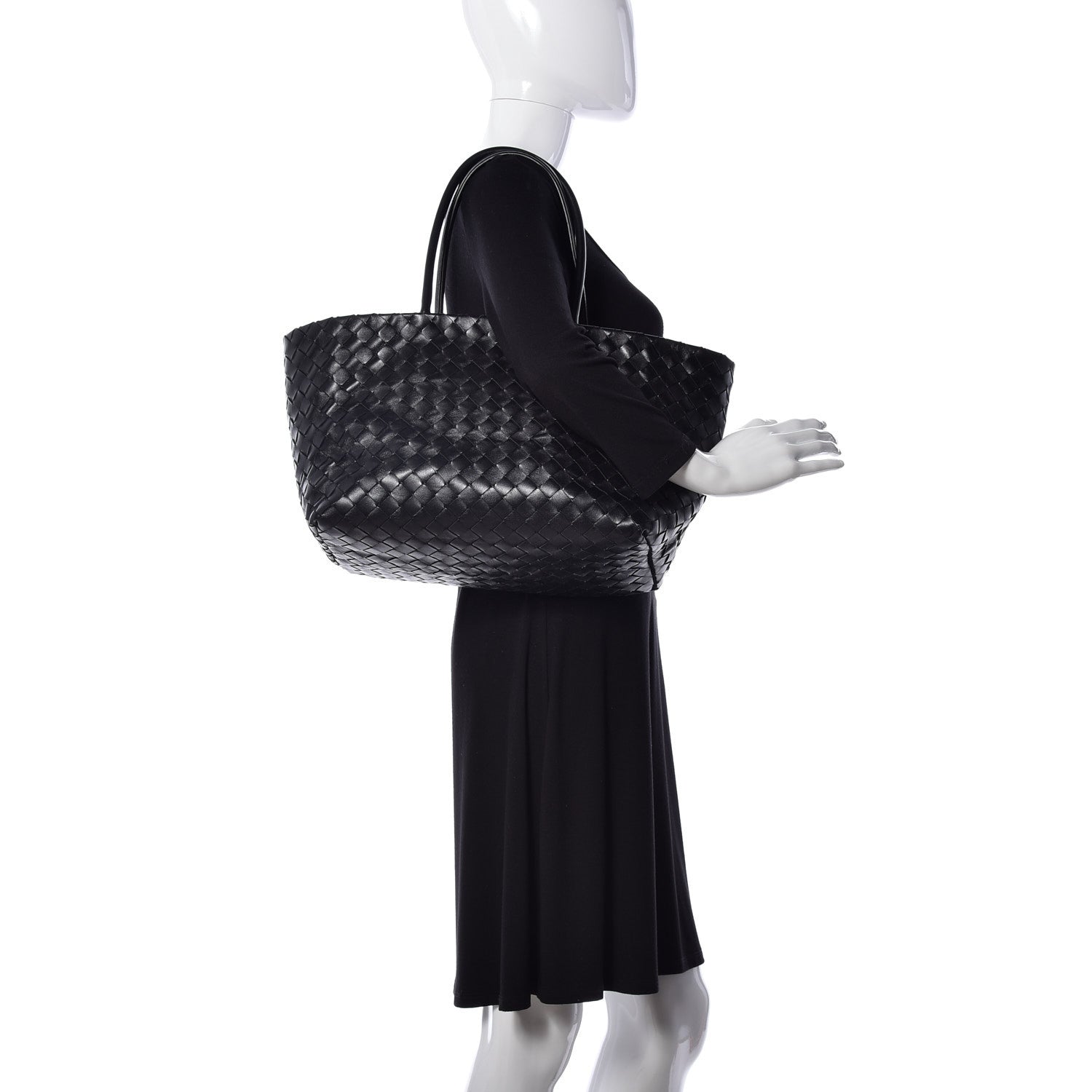 Bottega Veneta Nappa Intrecciato Tote Bag Black 1 of 8