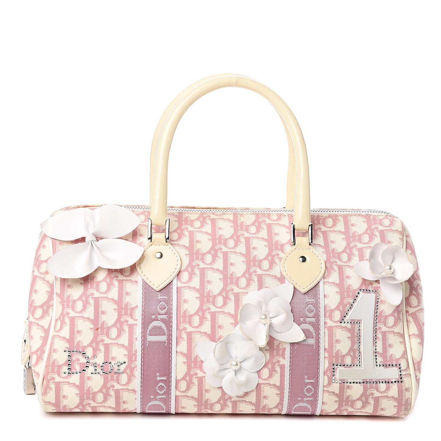 Monogram Girly Boston Pink