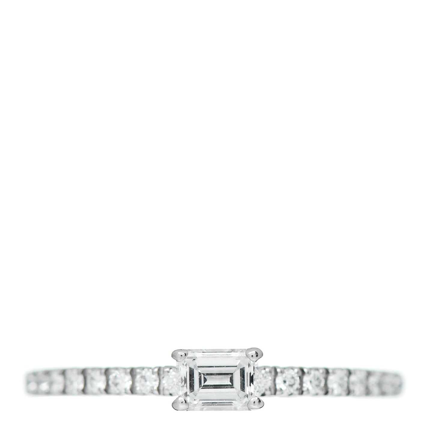 18K White Gold Diamond Etincelle De Cartier Engagement Ring 48 4.5
