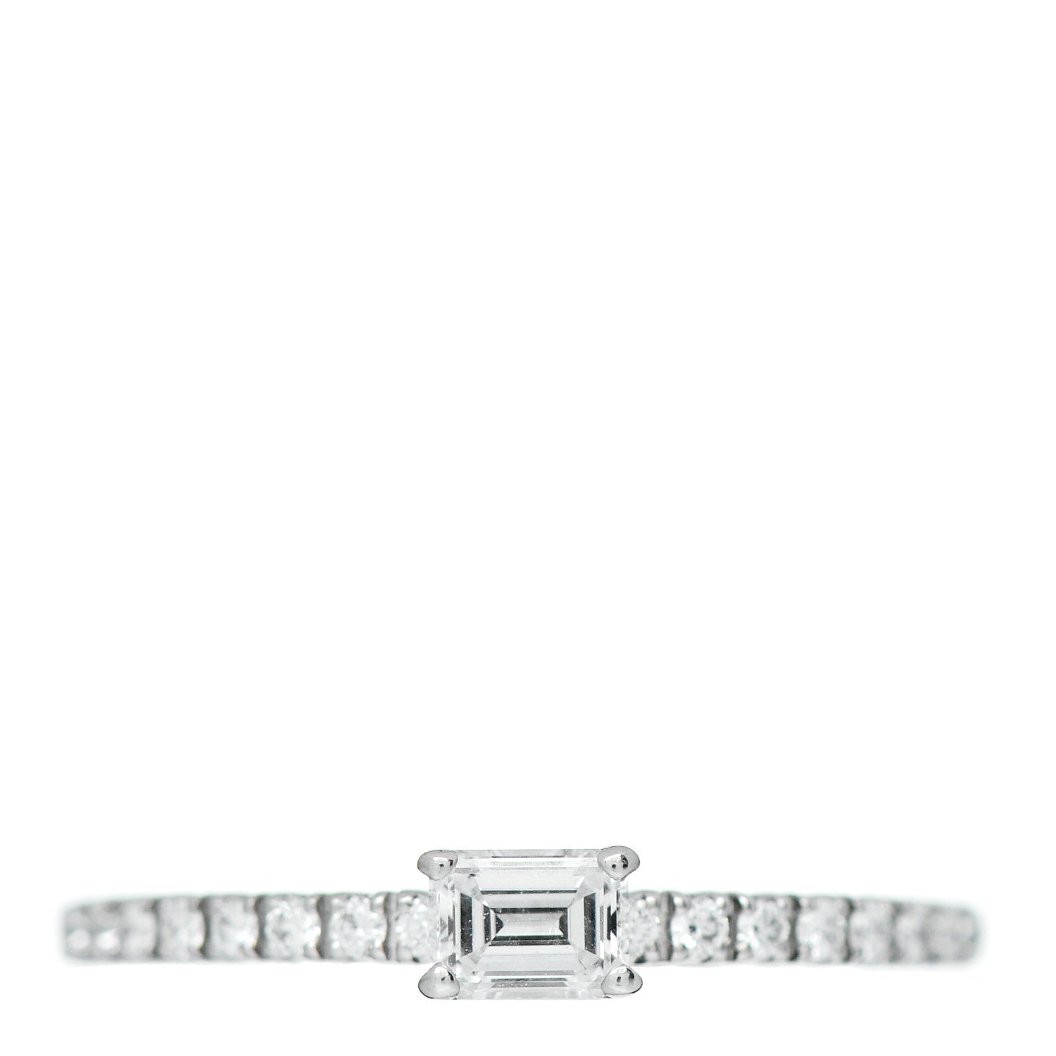 Cartier 18K White Gold Diamond Etincelle De Cartier Engagement Ring 48 4.5 1 of 4