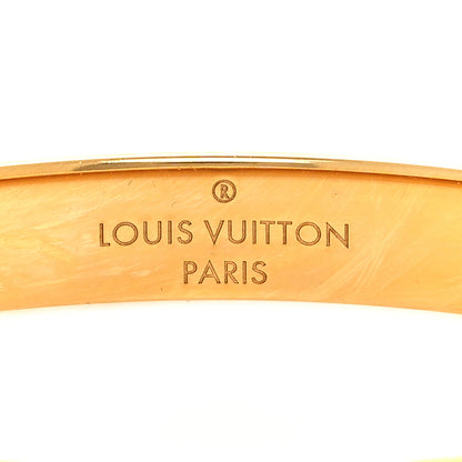Louis Vuitton Brass Monogram Nanogram Cuff M Gold 5 of 7