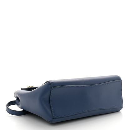Jimmy Choo Calfskin Small Lockett Tote Jeans 4 of 11